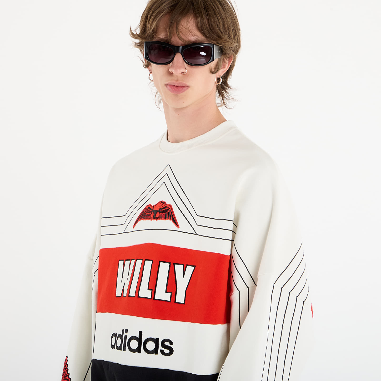 Hettegensere for menn adidas Chavarria Ny Crewneck Sweatshirt Off White