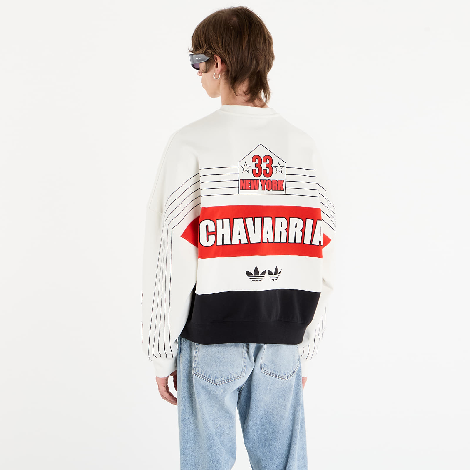 Hettegensere for menn adidas Chavarria Ny Crewneck Sweatshirt Off White