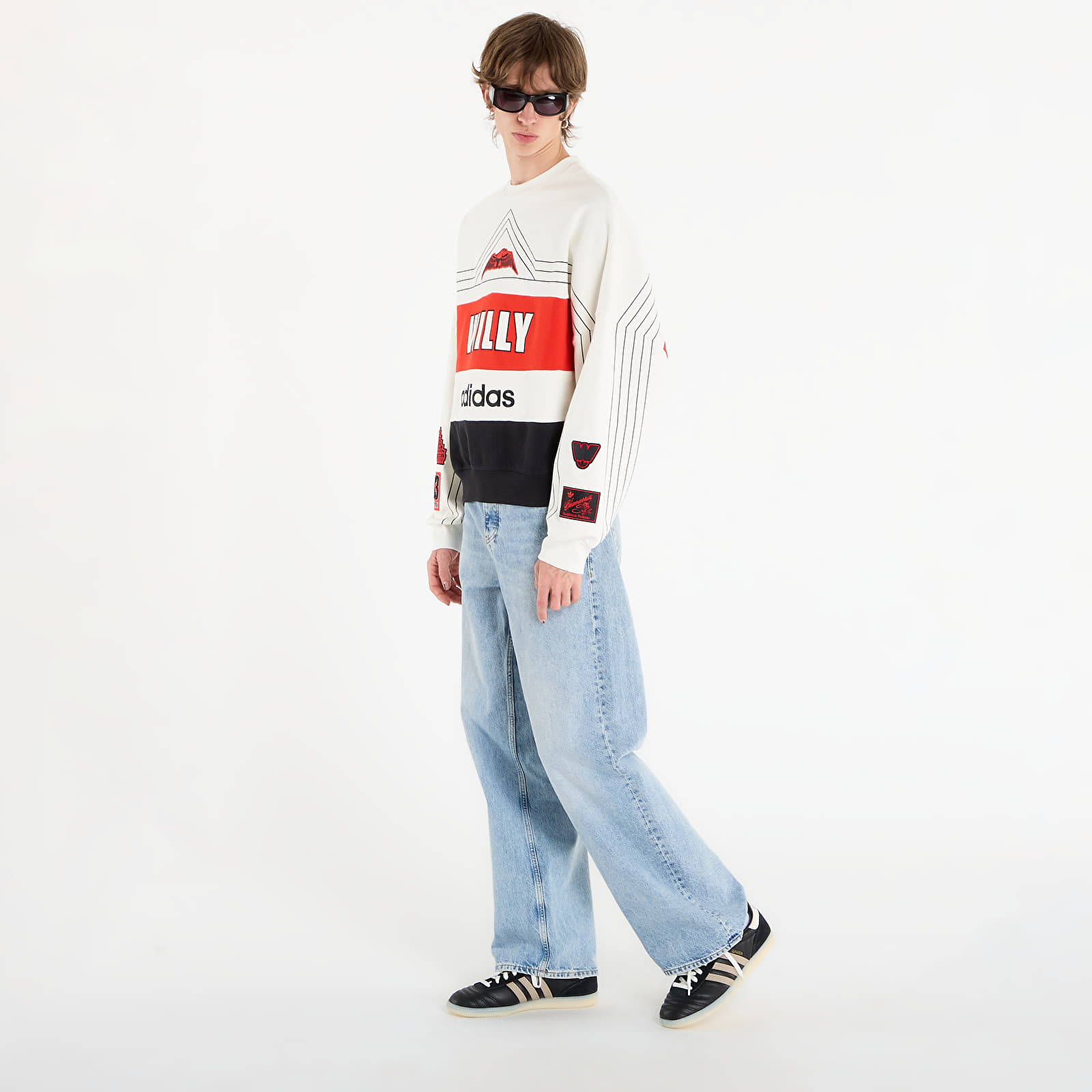 Hettegensere for menn adidas Chavarria Ny Crewneck Sweatshirt Off White