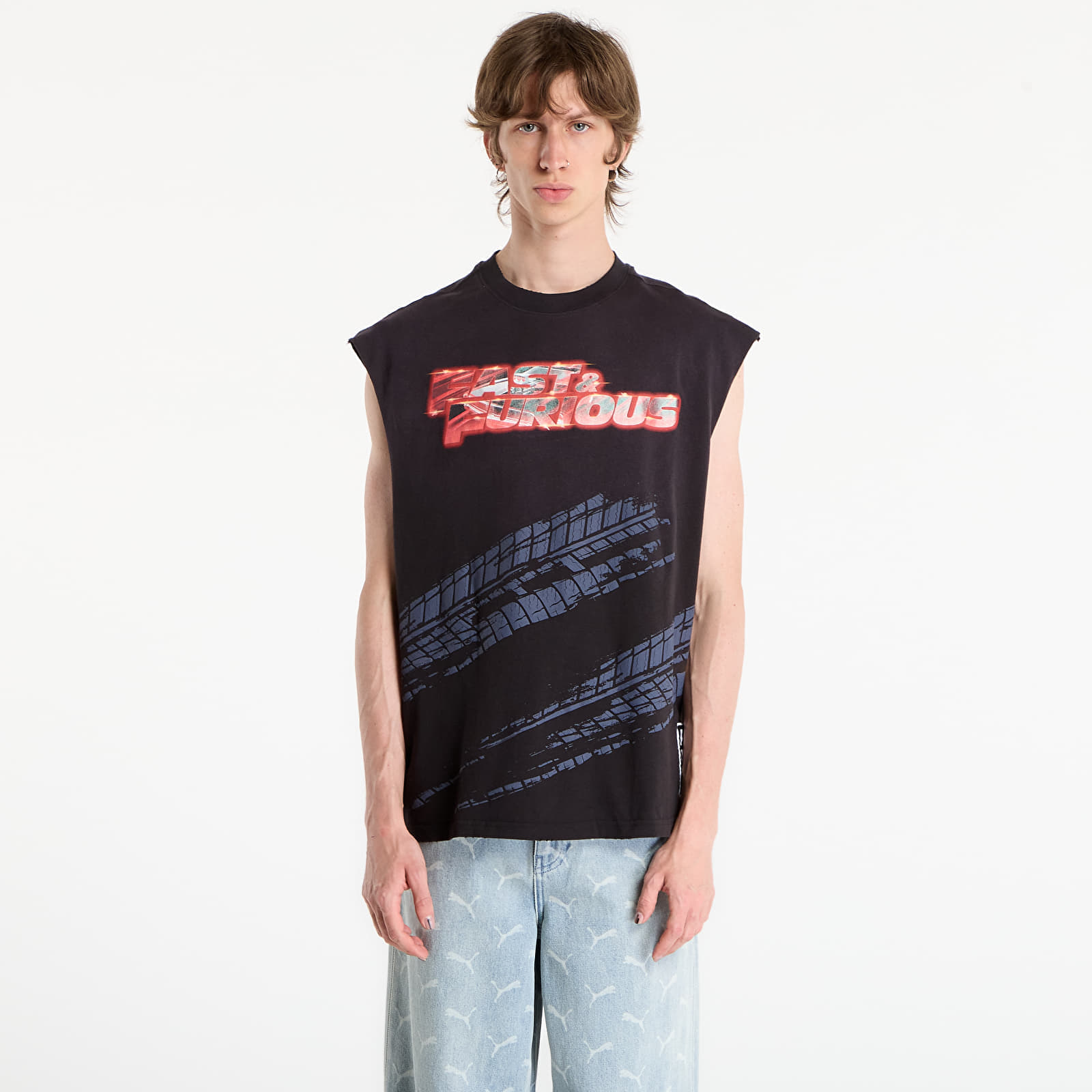 Тениска Puma x Fast & Furious Cutoff Puma Black XL