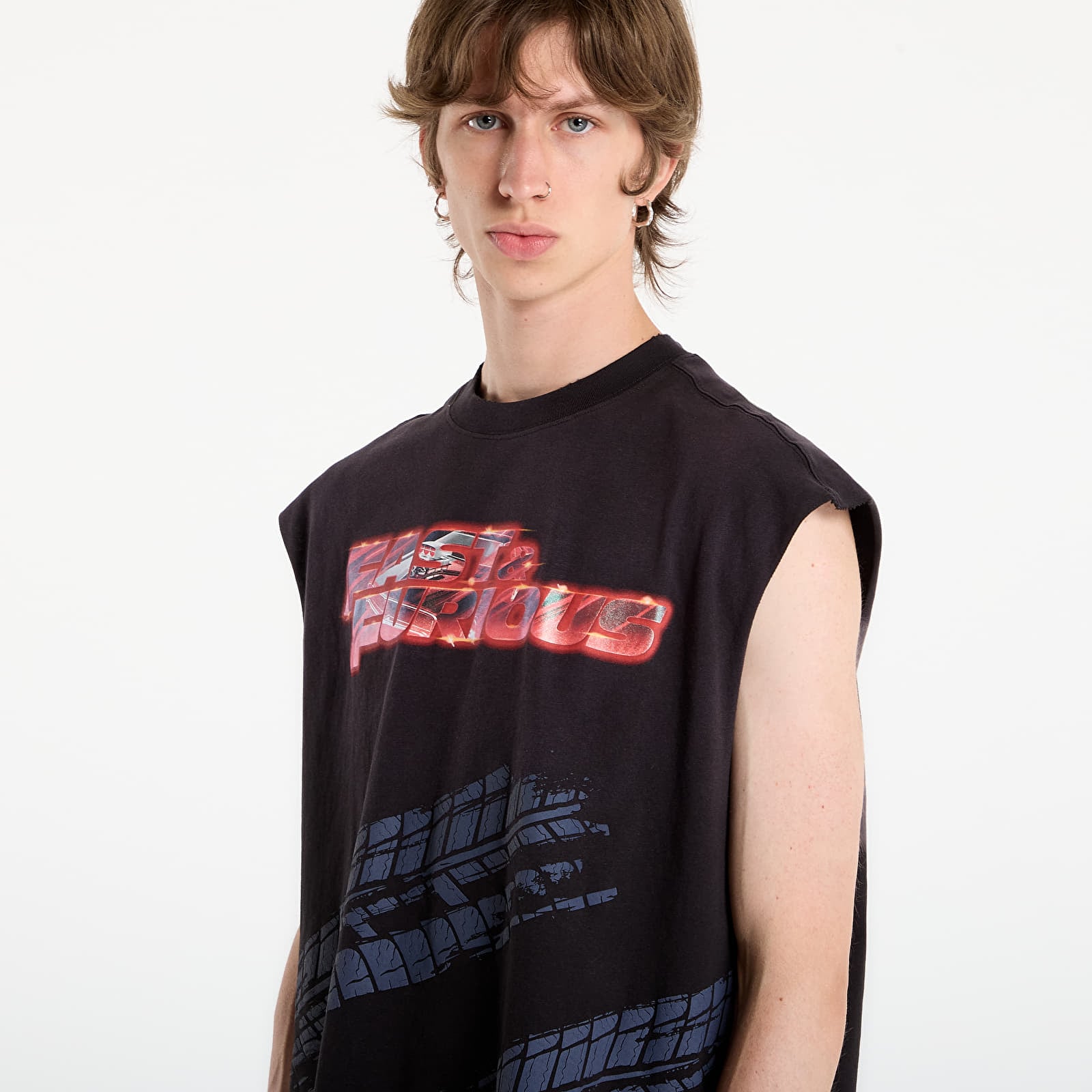 Tricouri  Puma x Fast & Furious Cutoff Puma Black