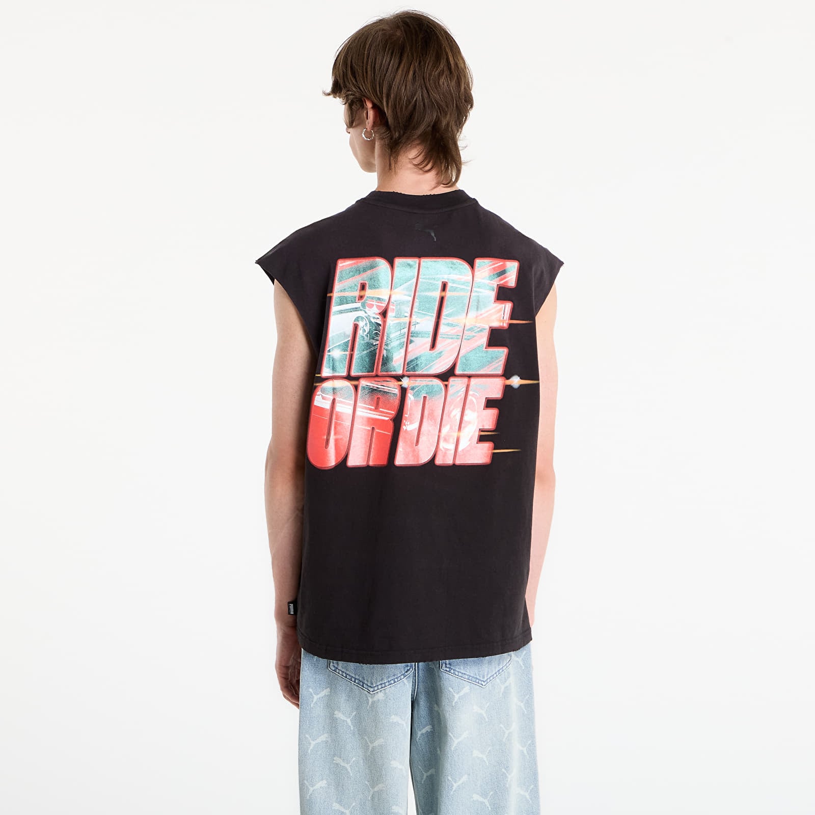 Tricouri  Puma x Fast & Furious Cutoff Puma Black