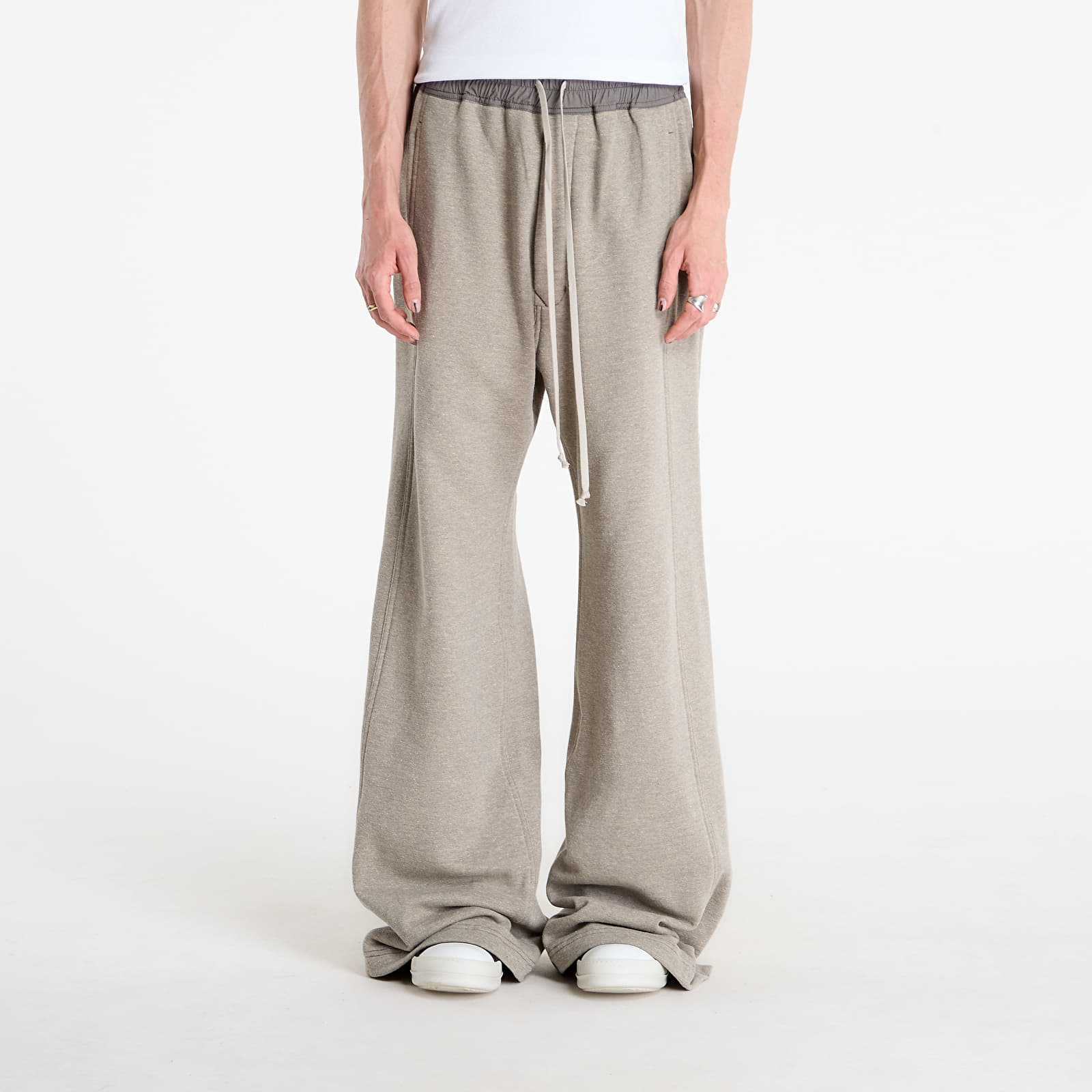 Tepláky Rick Owens DRKSHDW Wide Pusher Sweatpants Grey Melange