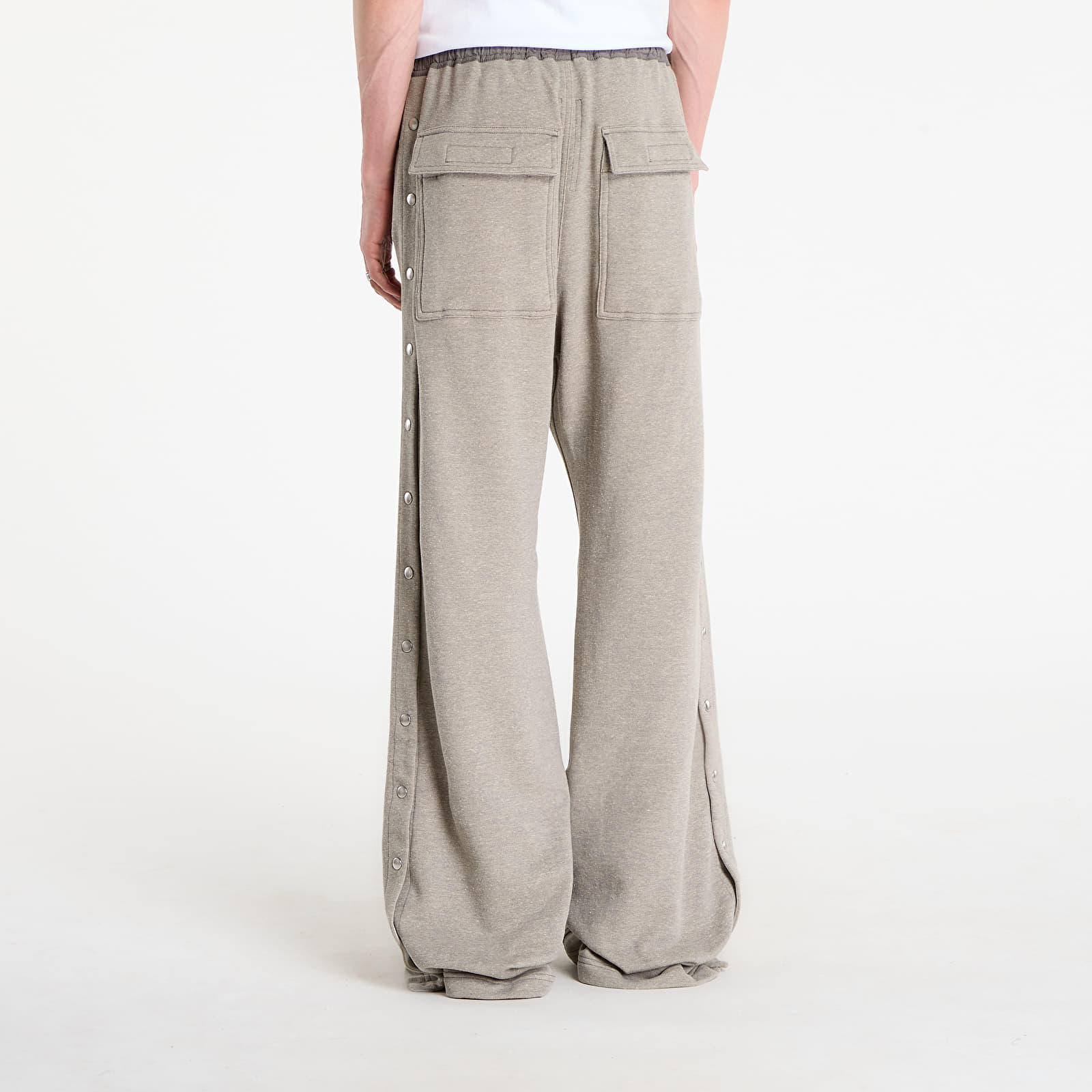 Tepláky Rick Owens DRKSHDW Wide Pusher Sweatpants Grey Melange