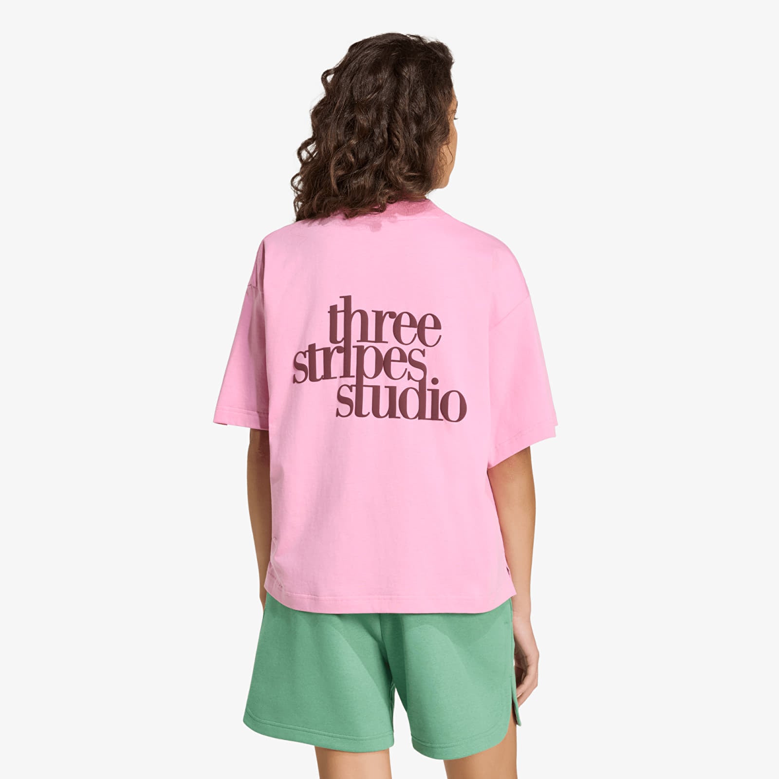 Tričká adidas W 3Ss Gfx Tee2 Sttrbl