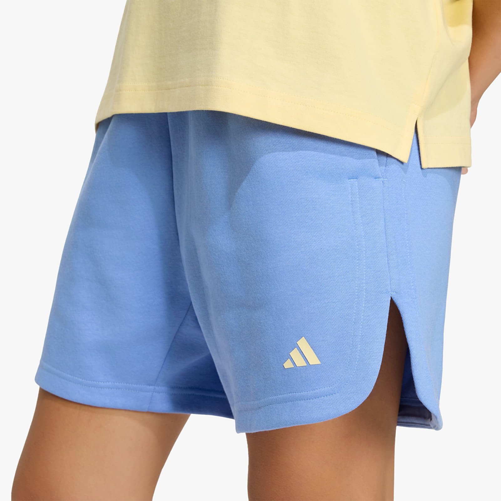 Shortsit adidas W 3Ss Fl Short Blufus