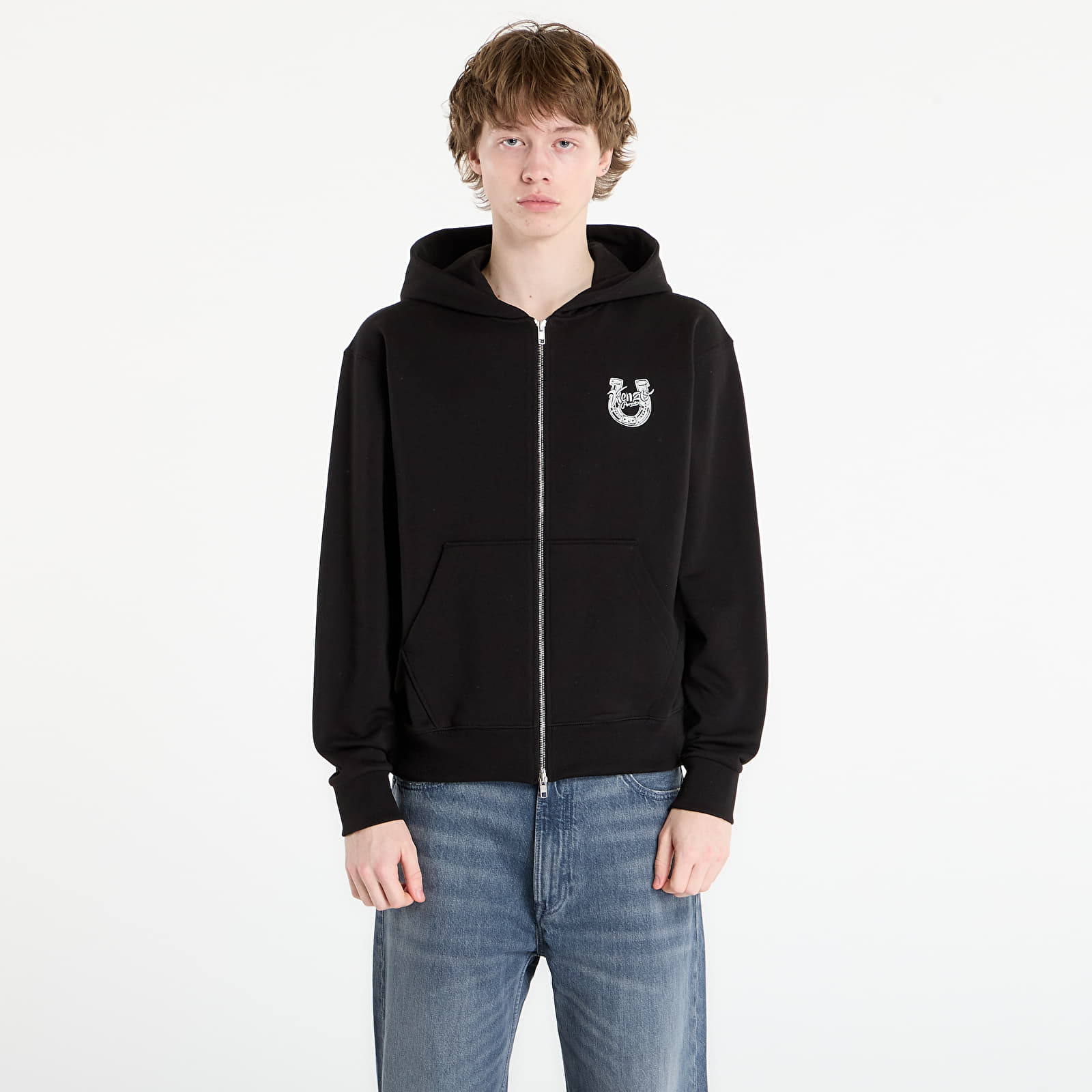 Hoodies für Männer KENZO Zip Up Hoodie Black
