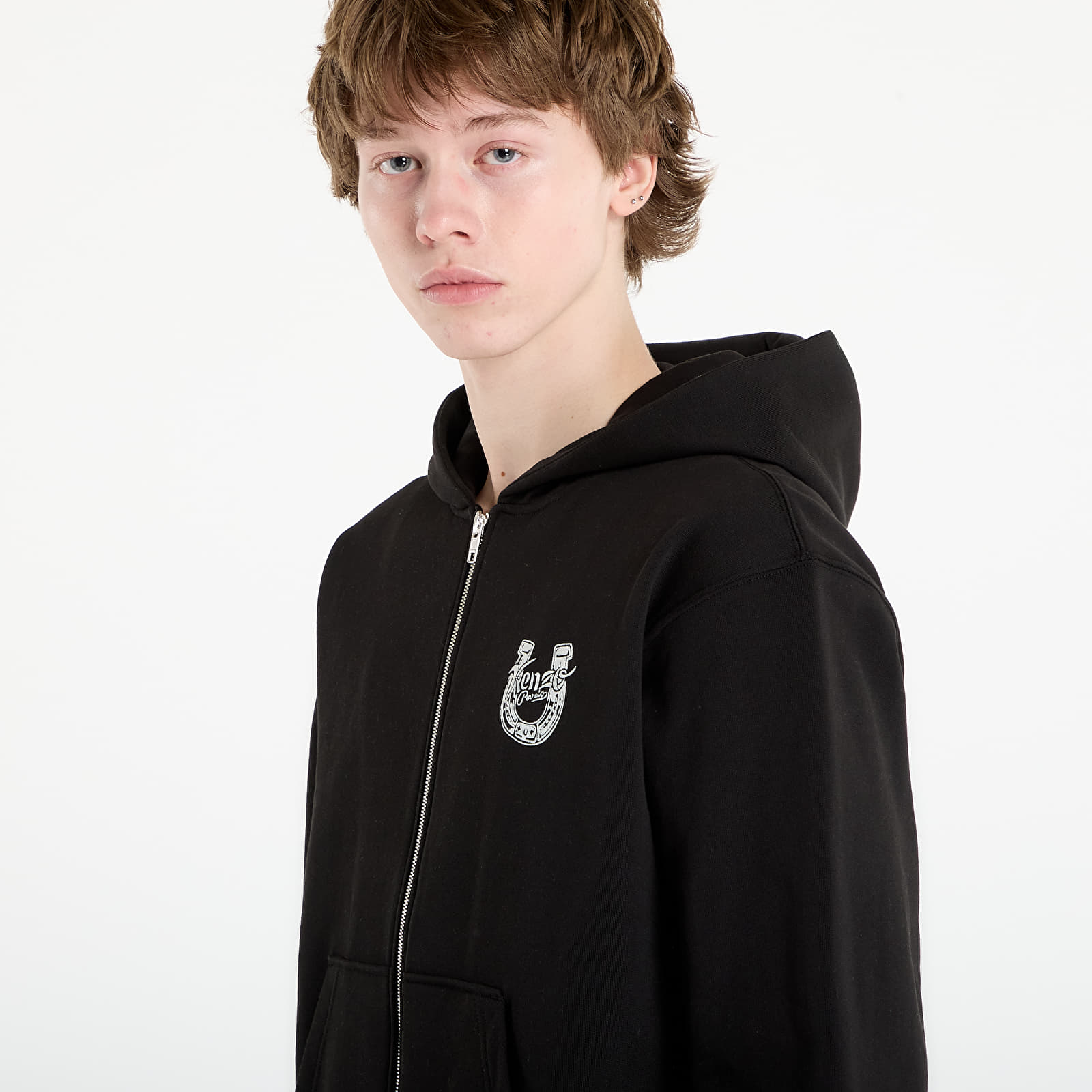 Hoodies für Männer KENZO Zip Up Hoodie Black
