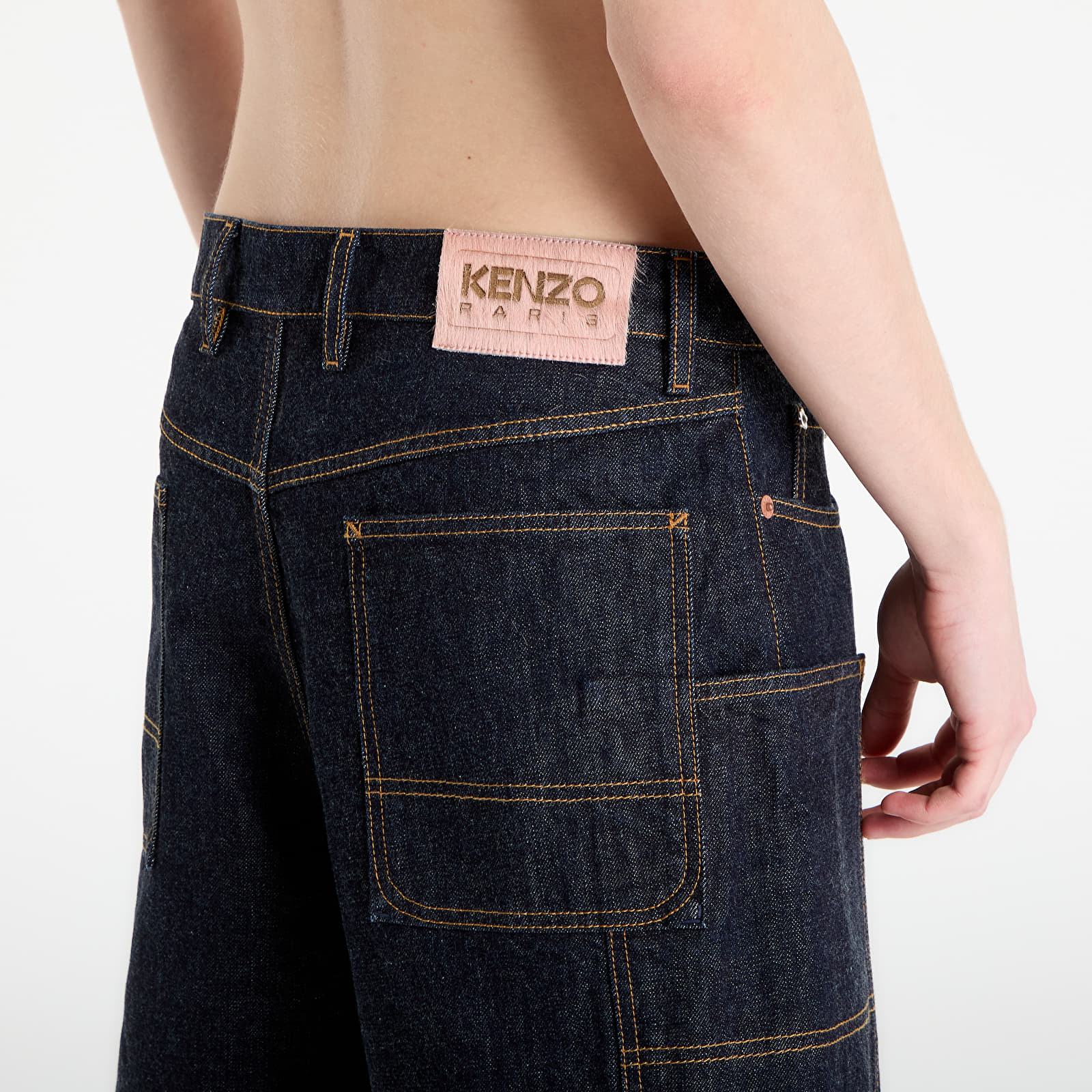 Мъжки къси панталони KENZO Bermuda Short Rinse Blue Denim