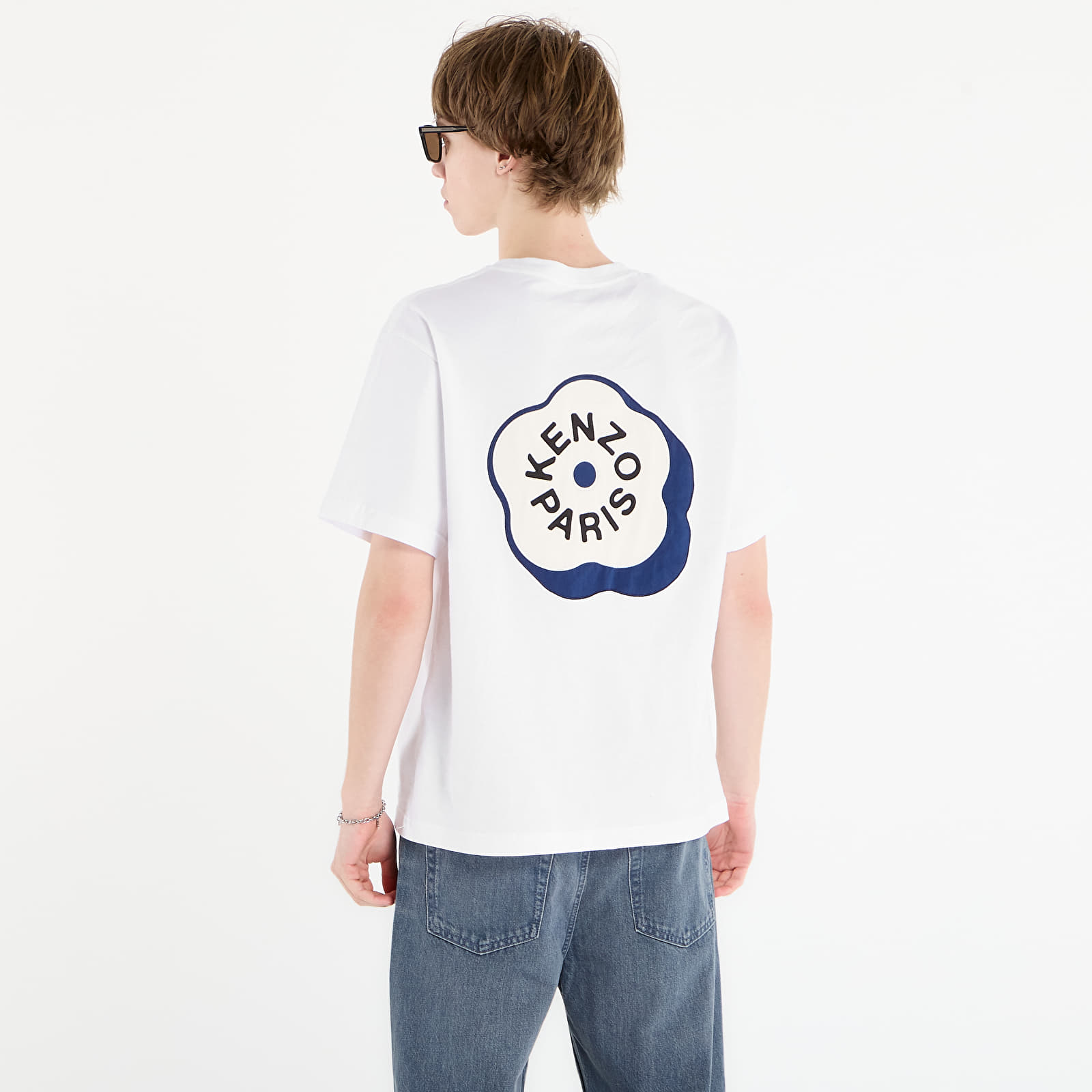 T-shirts til mænd KENZO Gots Boke Flower 2.0 Embroider White