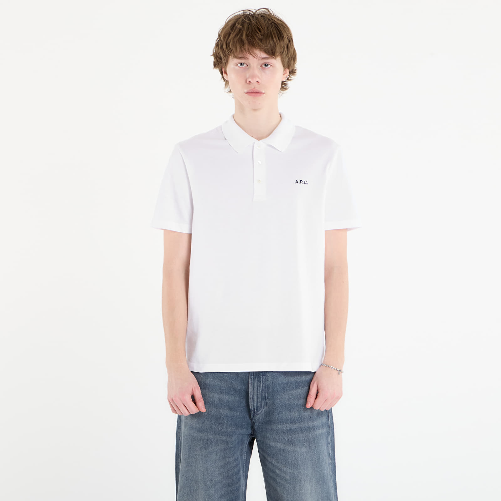 Тениска A.P.C. Standard Polo Shirt White M