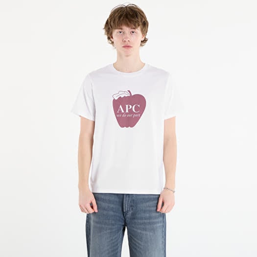 Majice A.P.C. Short-Sleeved Apple T-Shirt White