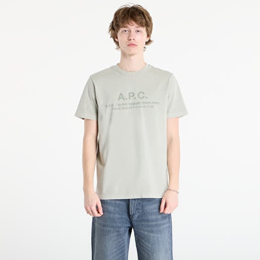 T-paita A.P.C. Short-Sleeved T-Shirt Kab Pale Green