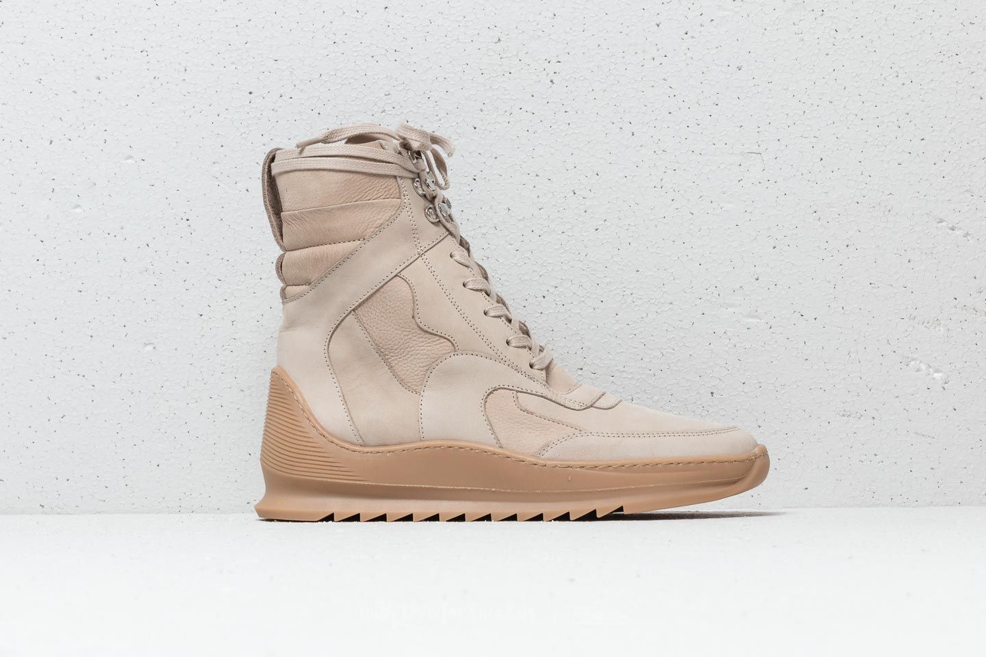 Scarpe uomo Filling Pieces  Peak Boot Heel Cap Storm Beige