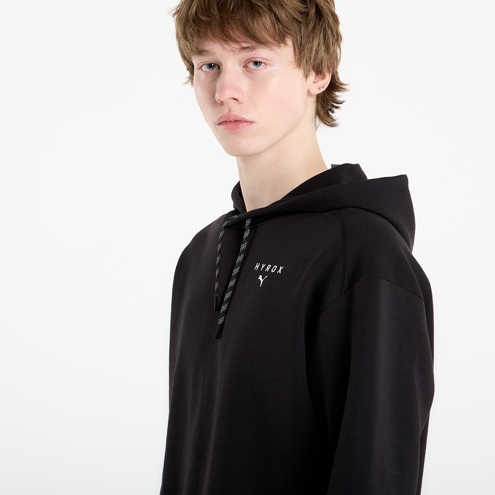 Mikiny Puma M Puma x HYROX Cldspun Hdie Puma Black