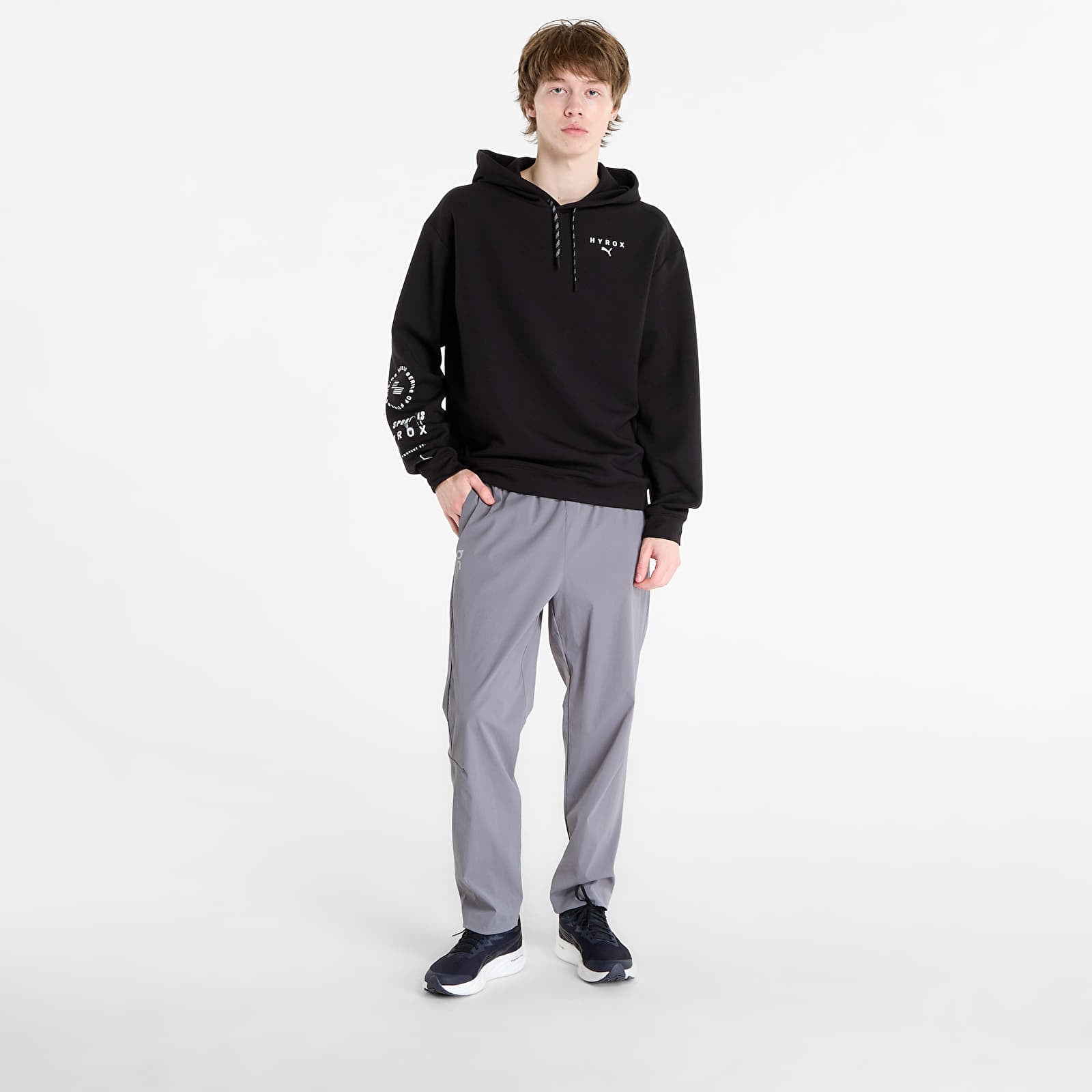 Mikiny Puma M Puma x HYROX Cldspun Hdie Puma Black