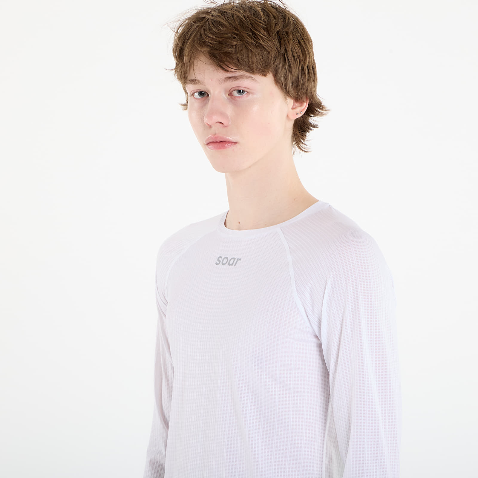 Men's tank tops SOAR Race Base White/ Tropical Dot