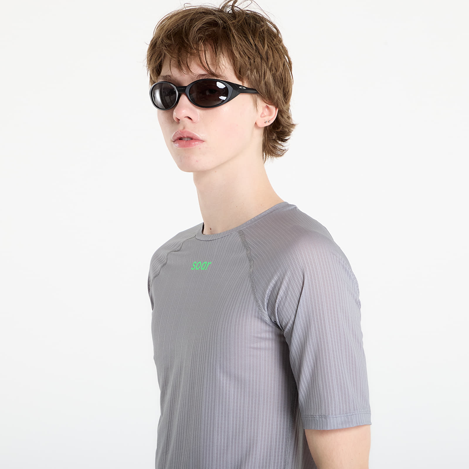 T-shirts de homem SOAR Race Tee Silver Grey