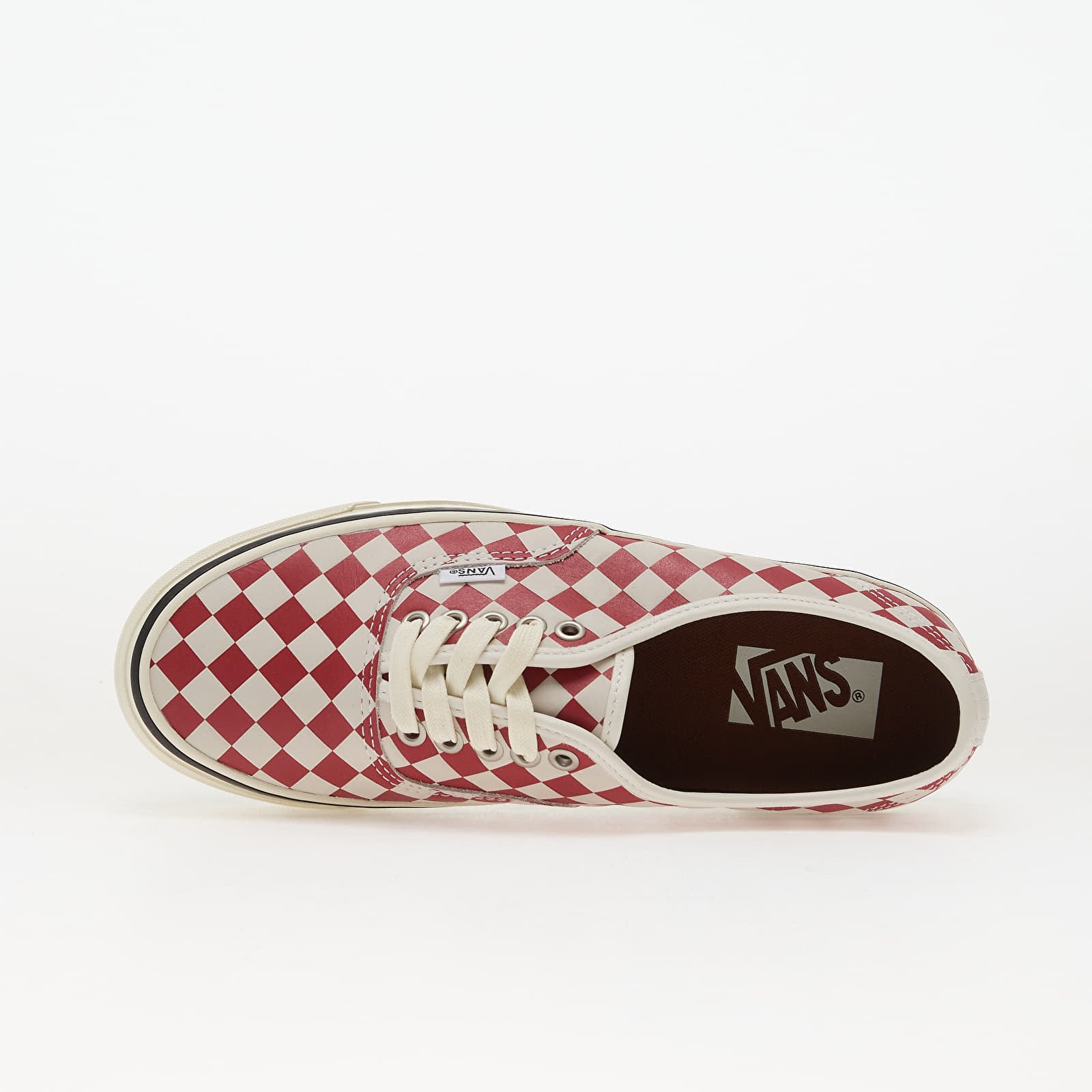 Herren Sneaker und Schuhe Vans LX Authentic 44 Diamond Check Red/ Marshmallow