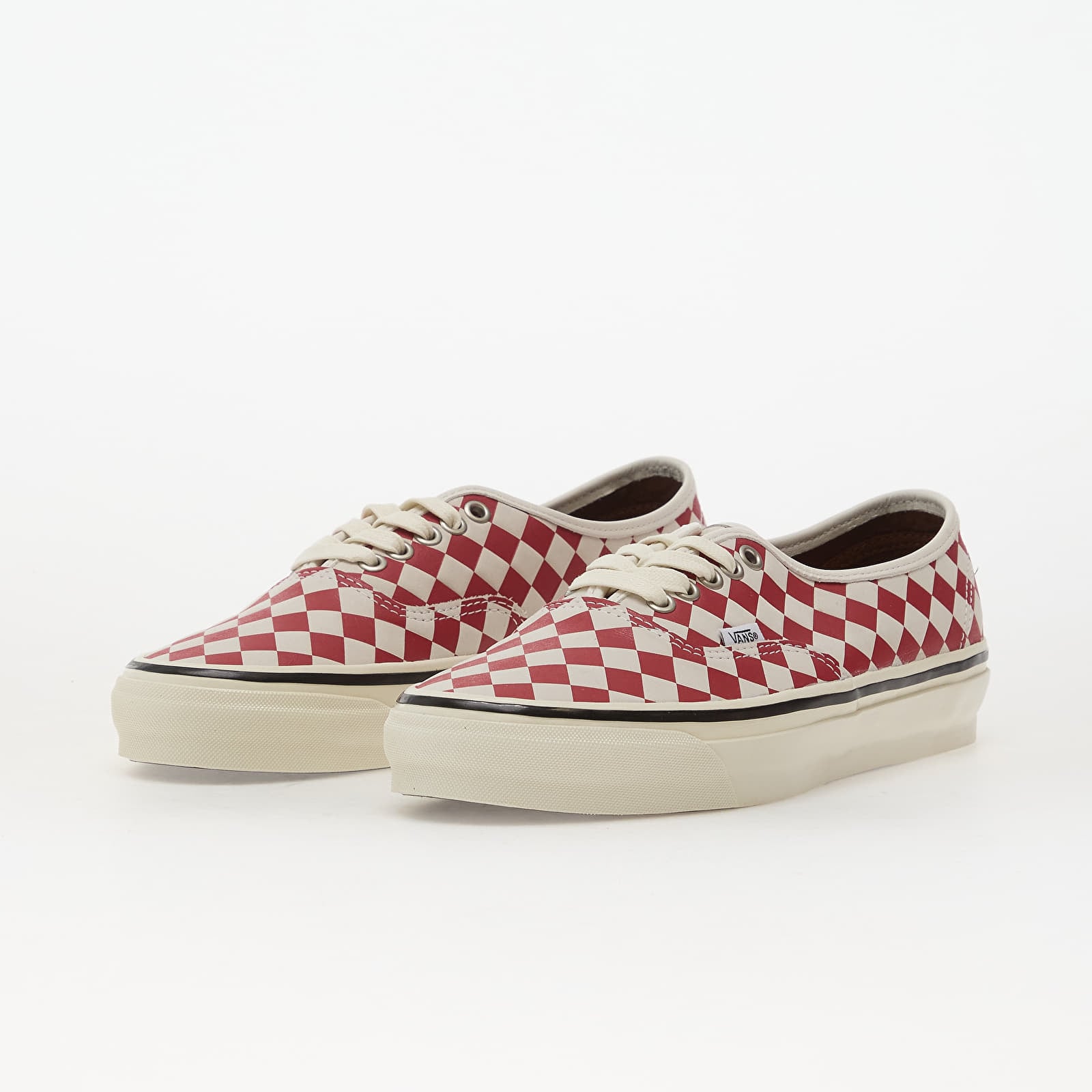 Herren Sneaker und Schuhe Vans LX Authentic 44 Diamond Check Red/ Marshmallow