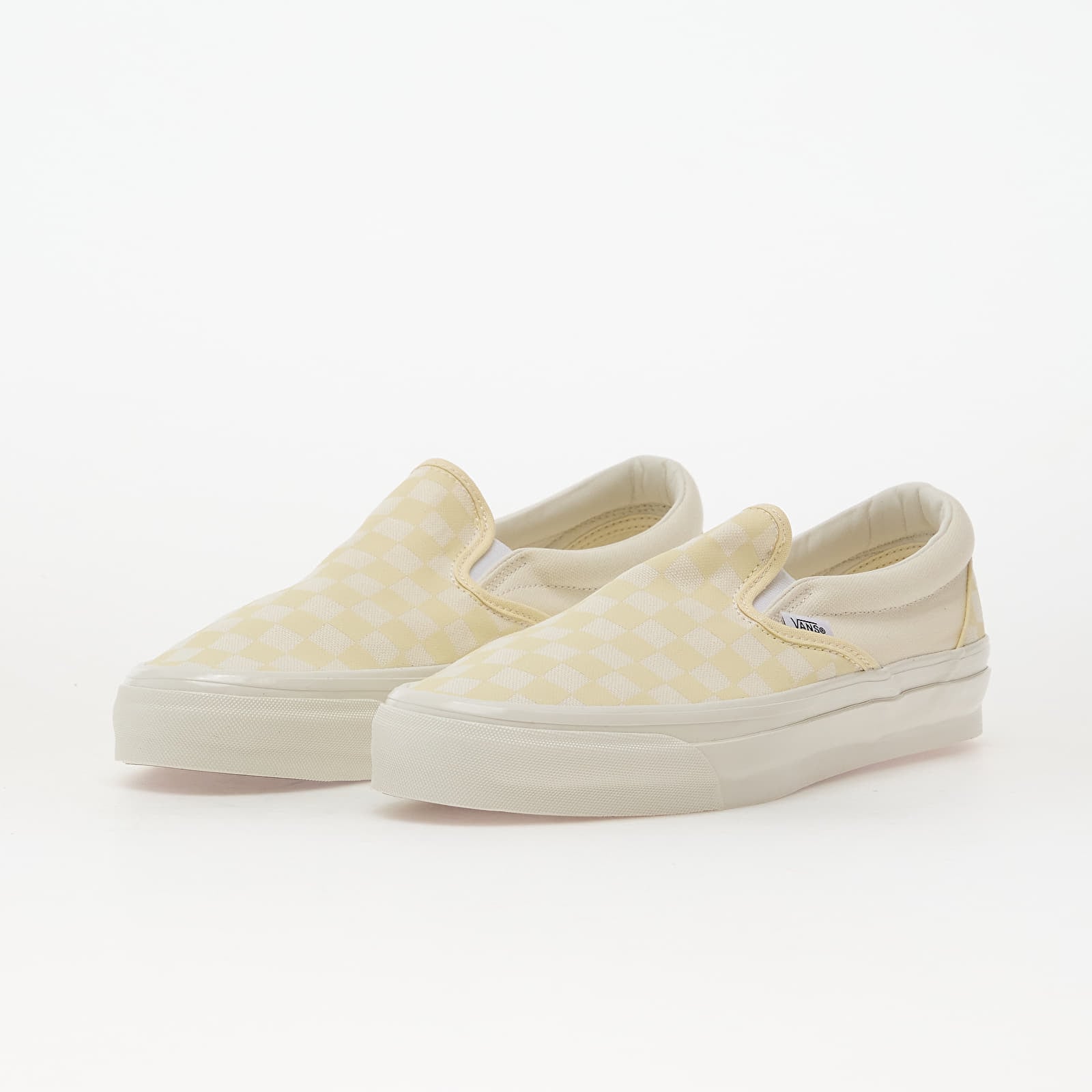 Men's shoes Vans LX Classic Slip-On 98 Checkerboard Yellow Dust