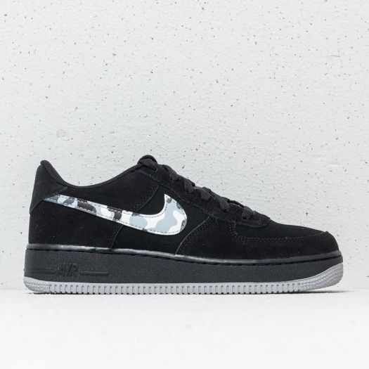 Men s shoes Nike Air Force 1 GS Black Wolf Grey Dark Grey Footshop