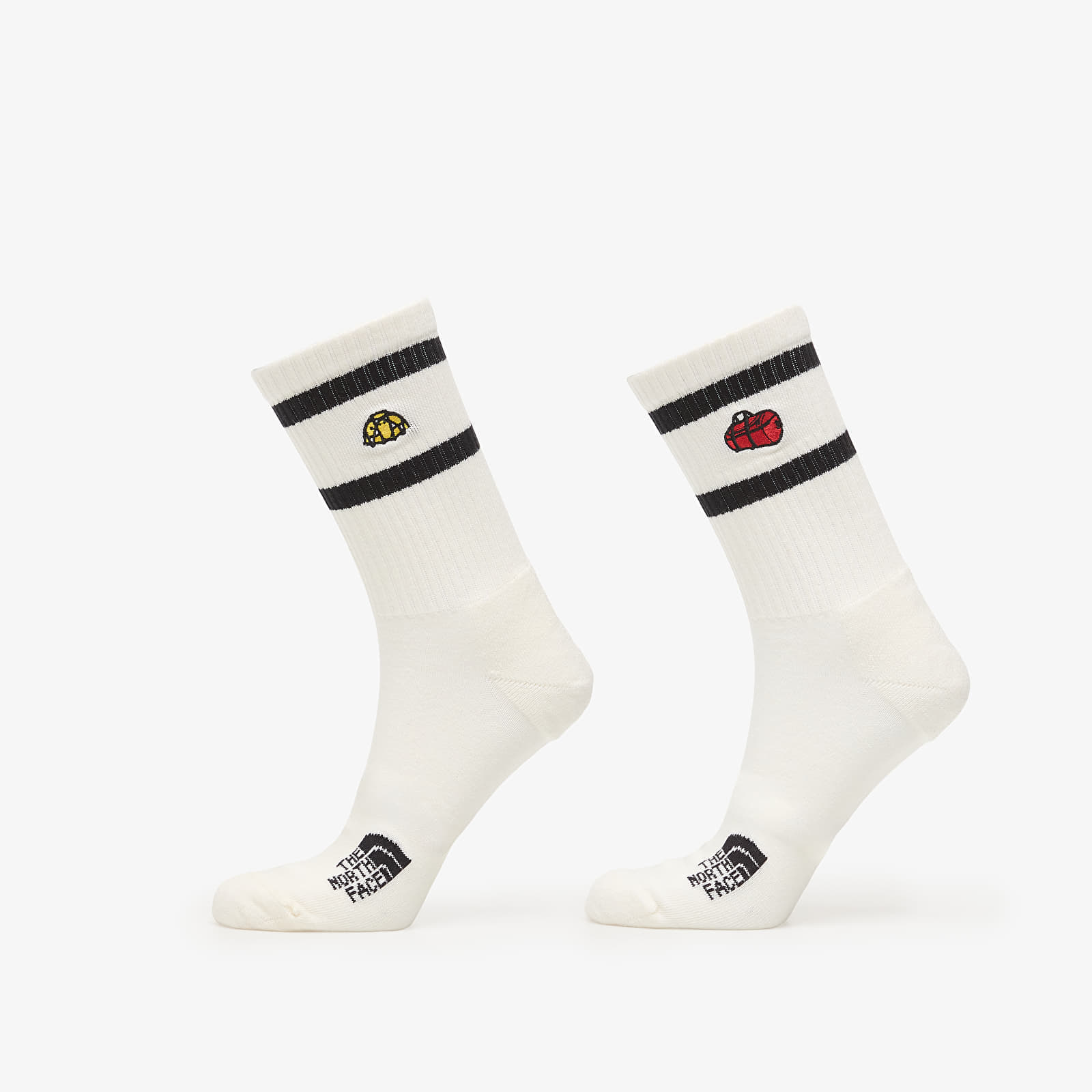 Чорапи The North Face Everyday Crew TNF Icons Sock 2-Pack White Dune XS