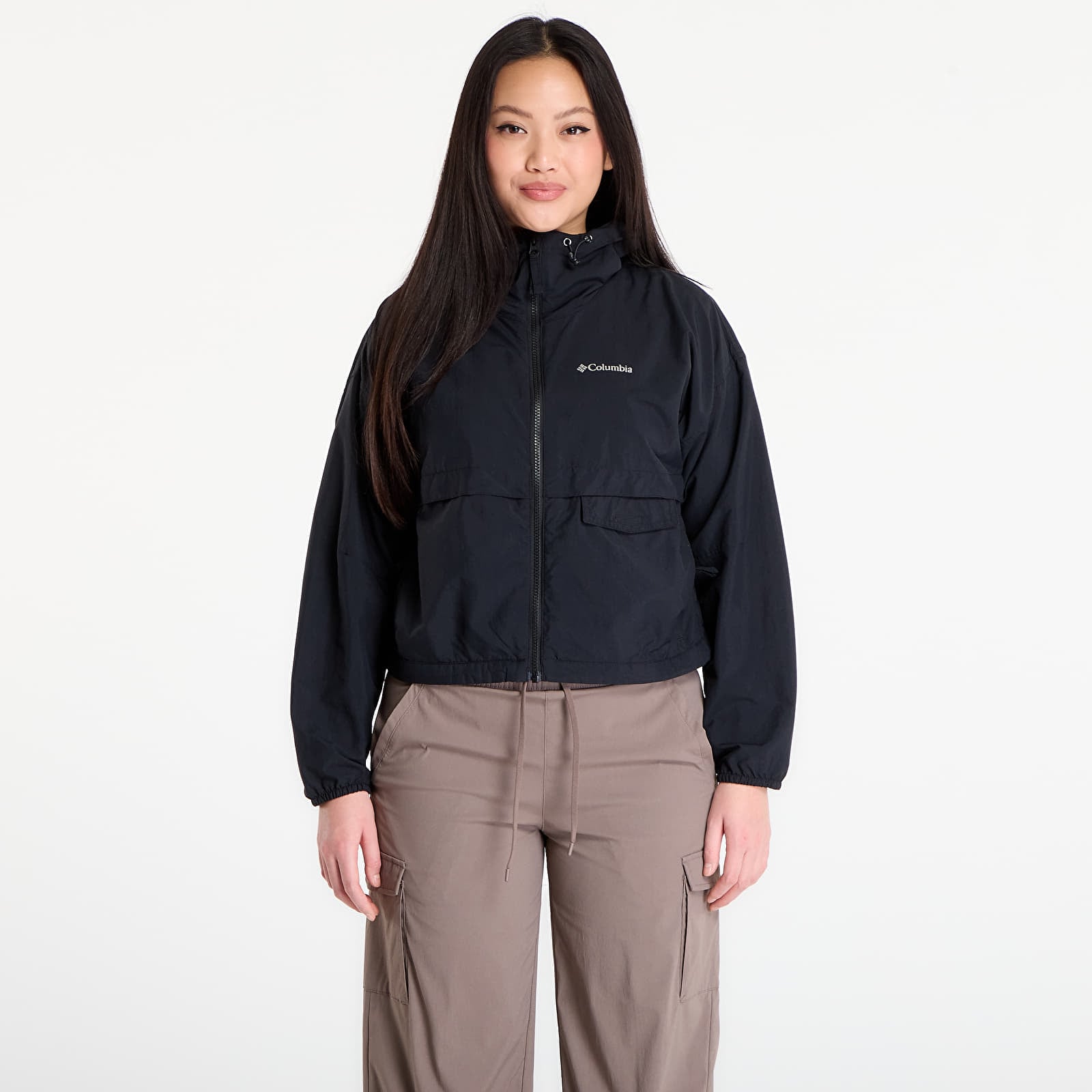Women's jackets Columbia Spire Valley™ Cropped Hooded Windbreaker Black