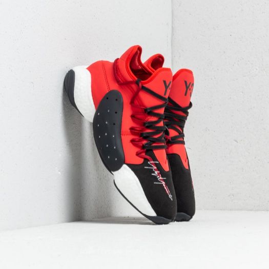 Y-3 BYW BBALL Core Black/ Lush Red/ Core White | Footshop