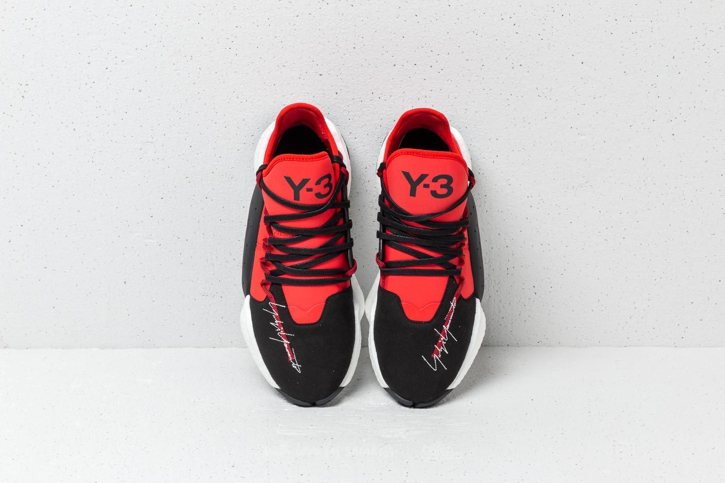 Men's shoes Y-3 BYW BBALL Core Black/ Lush Red/ Core White