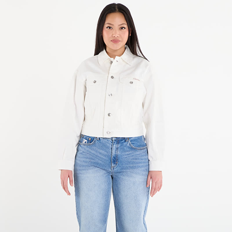 Calvin Klein 90S Trucker Jacket Chalk White