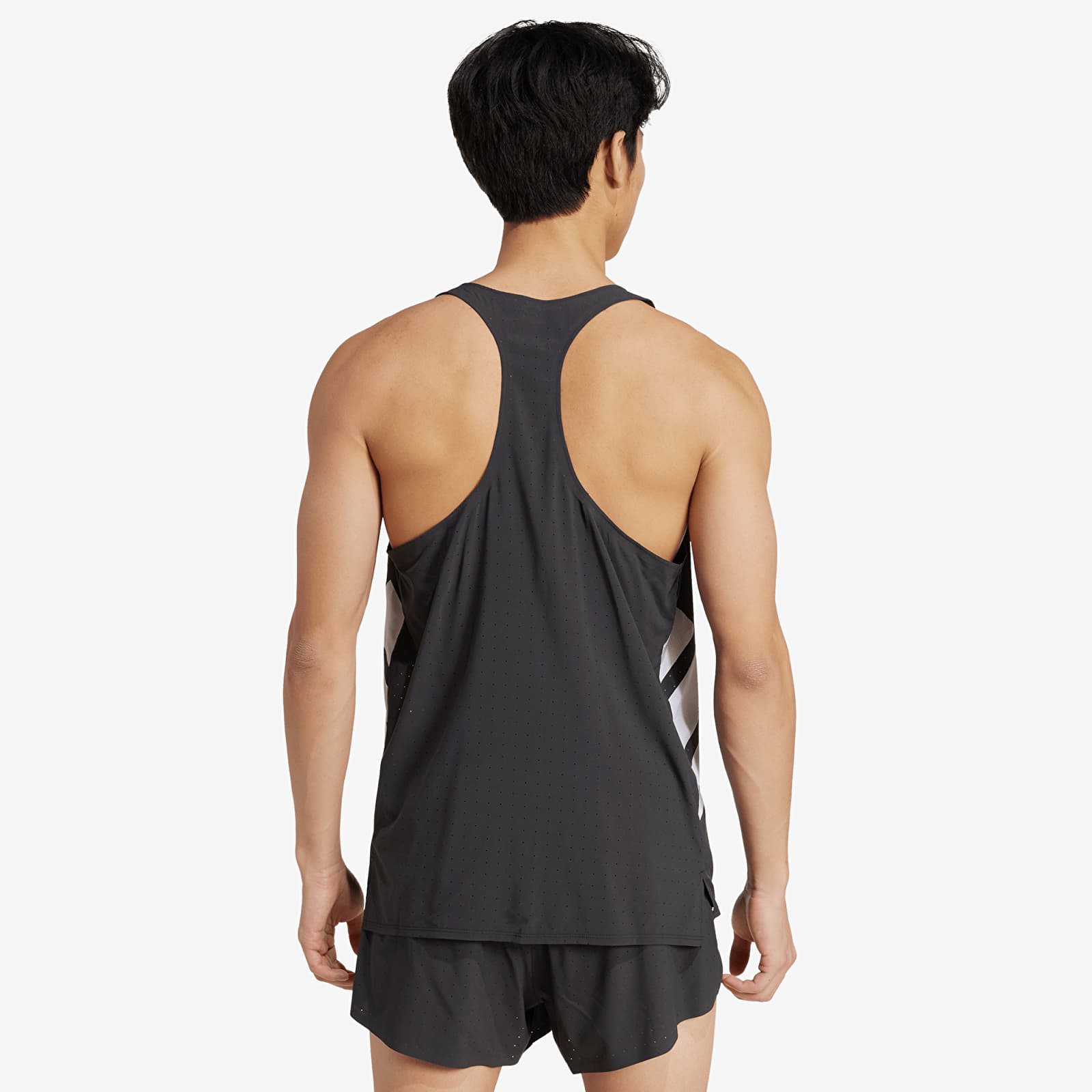 T-skjorter for menn adidas Adizero Road To Records Tank Top Black