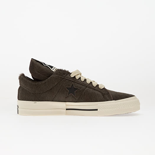 Rick Owens DRKSHDW x Converse Fur Shoes - Onestr Dark Dust/ Black