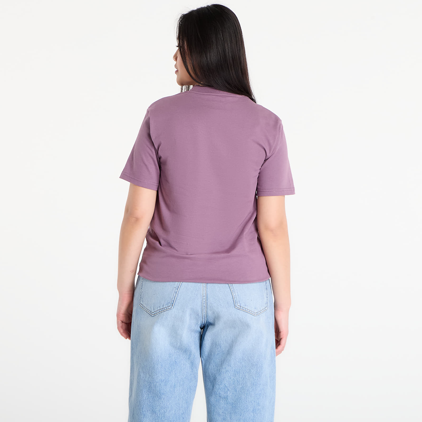 Ανδρικά μπλουζάκια Carhartt WIP S/S University Script T-Shirt UNISEX Phlox/ White