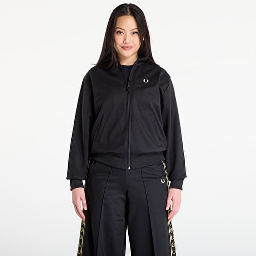 Sweatshirt FRED PERRY Taped Track Jacket Black
