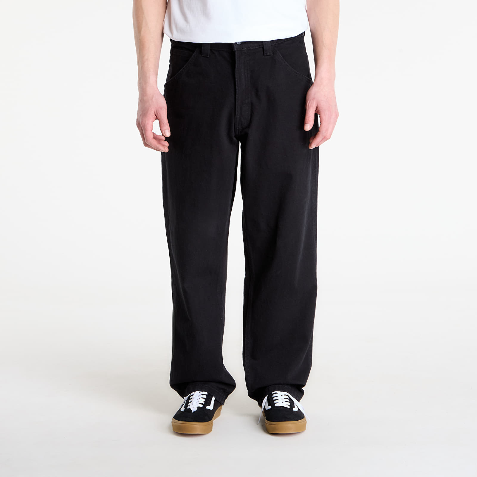 Панталони Vans Skate Check-5 Loose Denim Black Denim 30