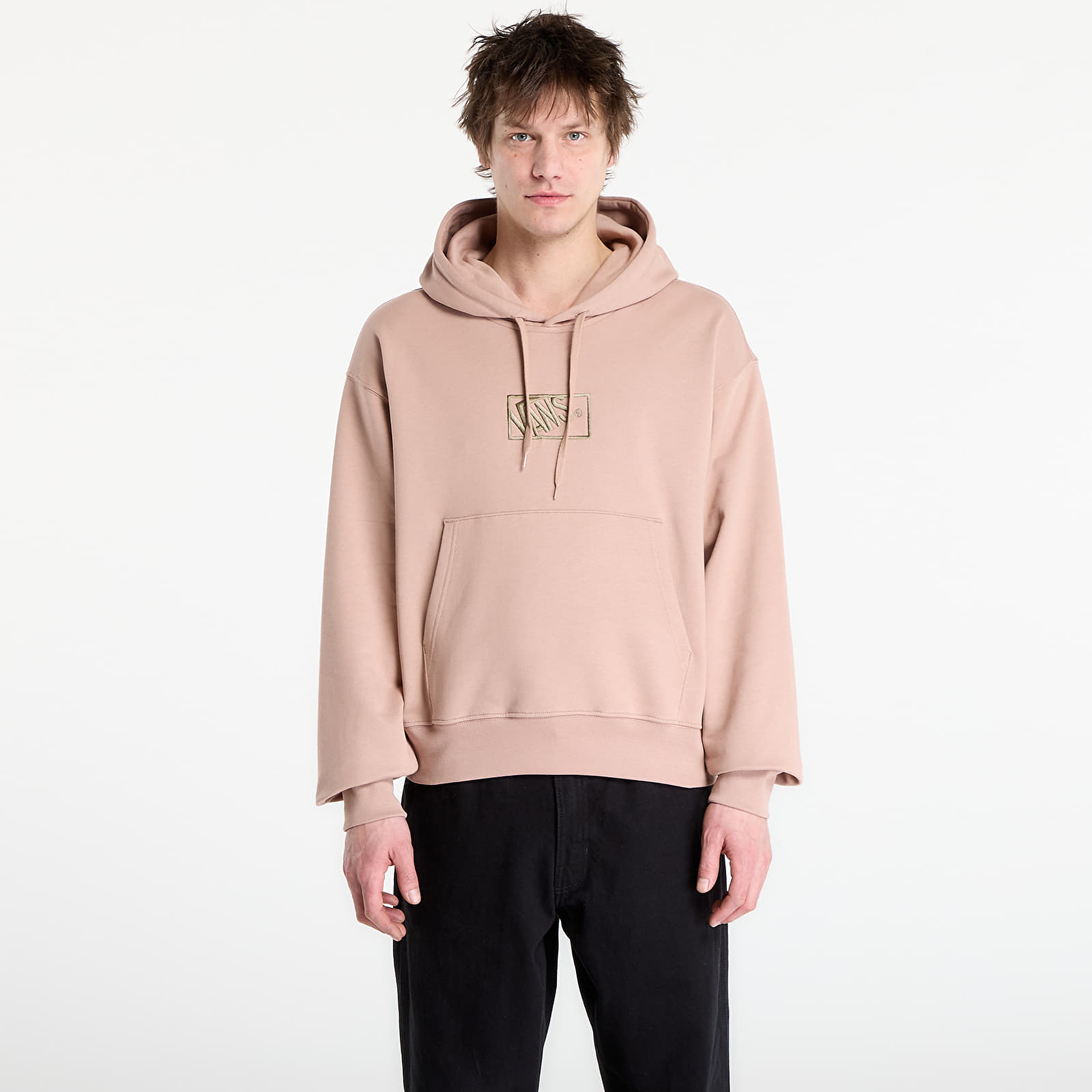 Moški hoodiji  Vans Blocked Box PO Hoodie Warm Taupe