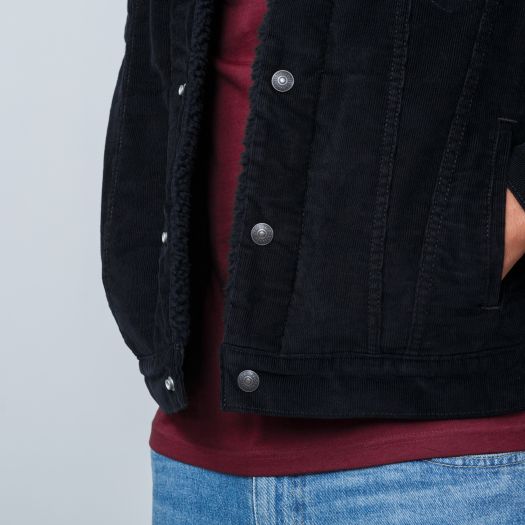Jackets Levi s Type 3 Sherpa Trucker Jacket Black Cord Footshop
