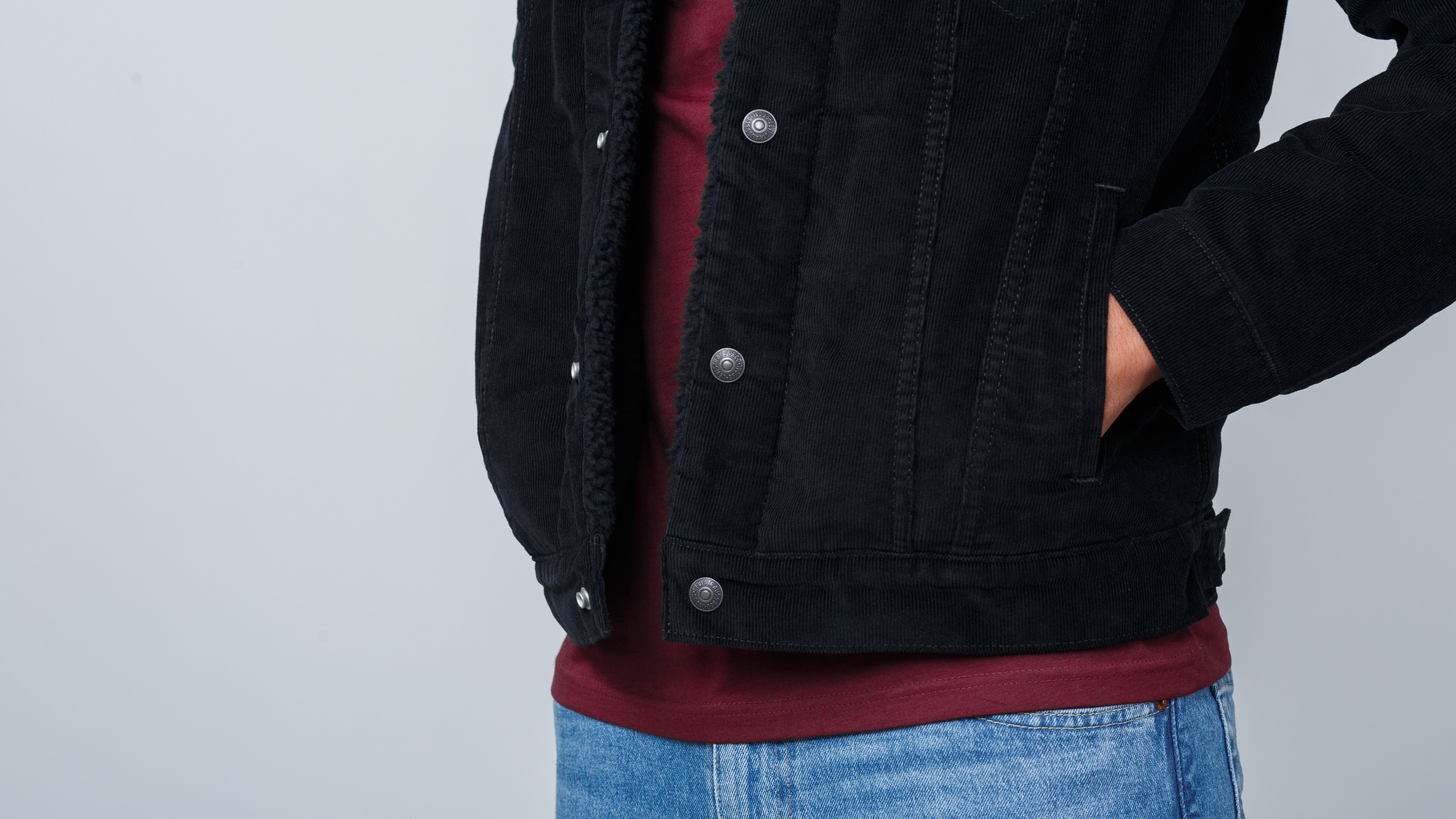 Jackets Levi's® Type 3 Sherpa Trucker Jacket Black Cord