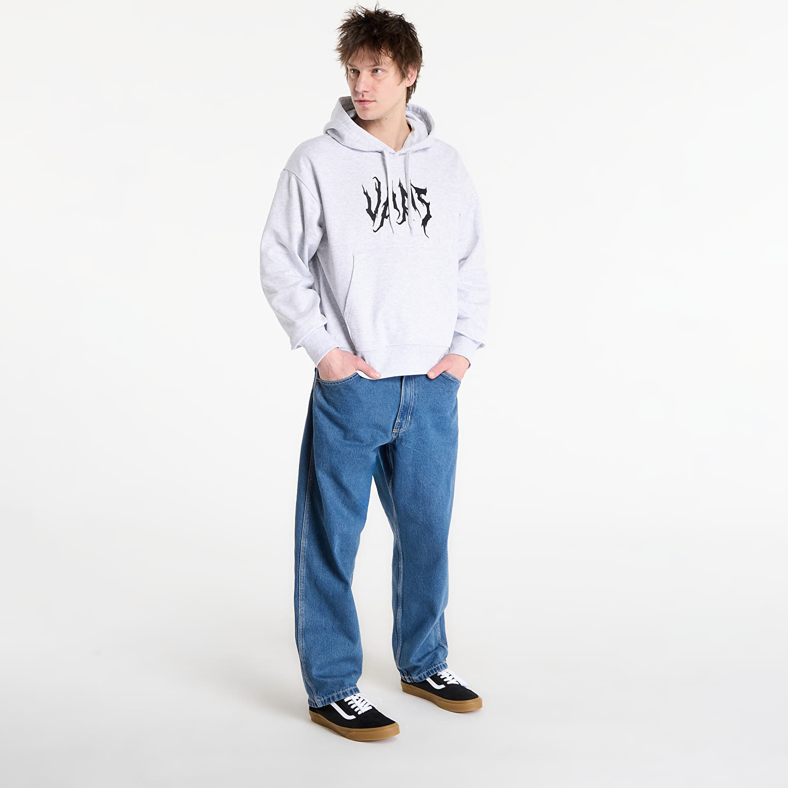 Hoodies für Männer Vans They Are Just Shoes Loose PO Hoodie Light Grey Heather