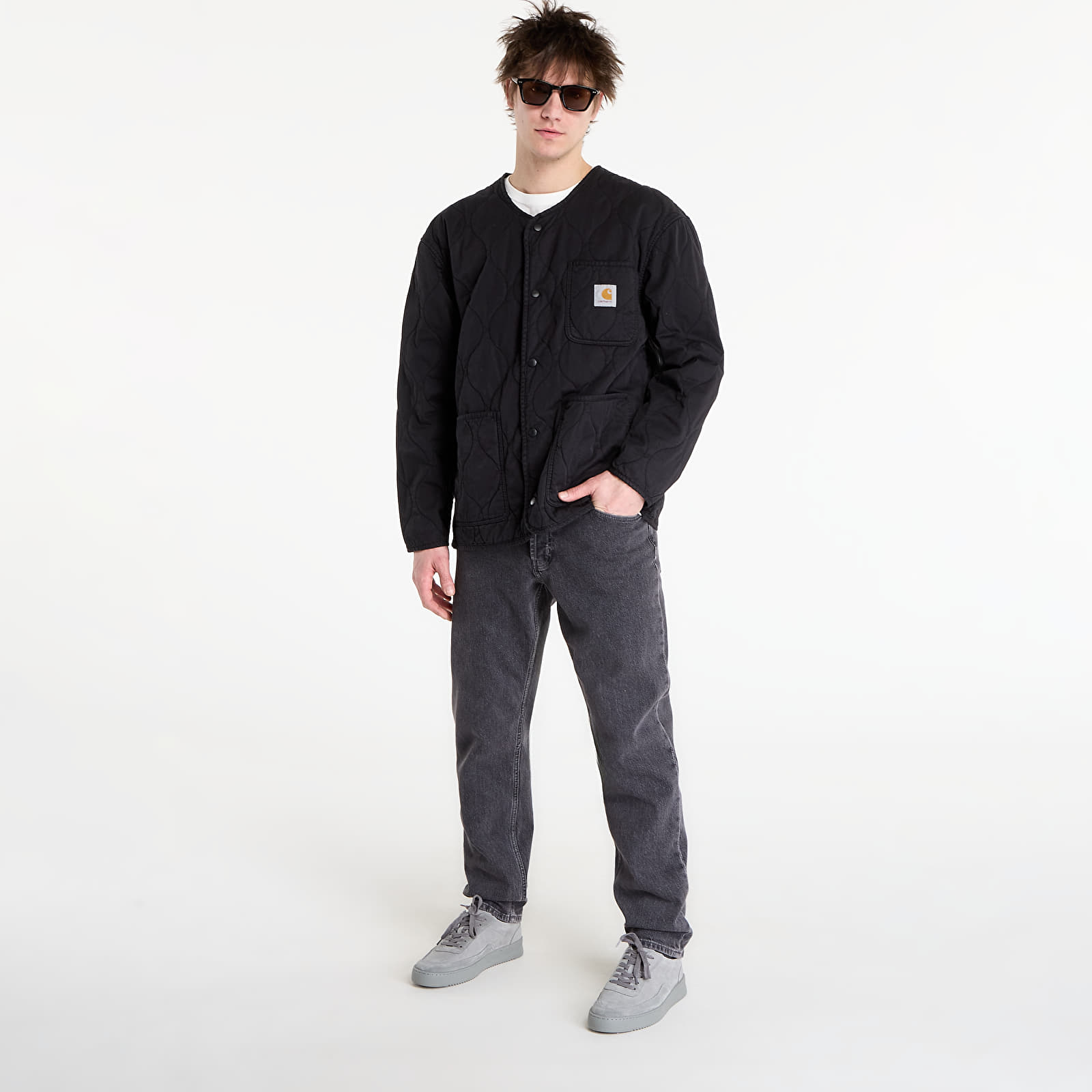 Pánské bundy Carhartt WIP Skyton Liner Black