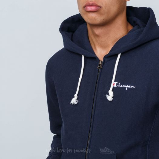 Champion sweater navy zip hot sale