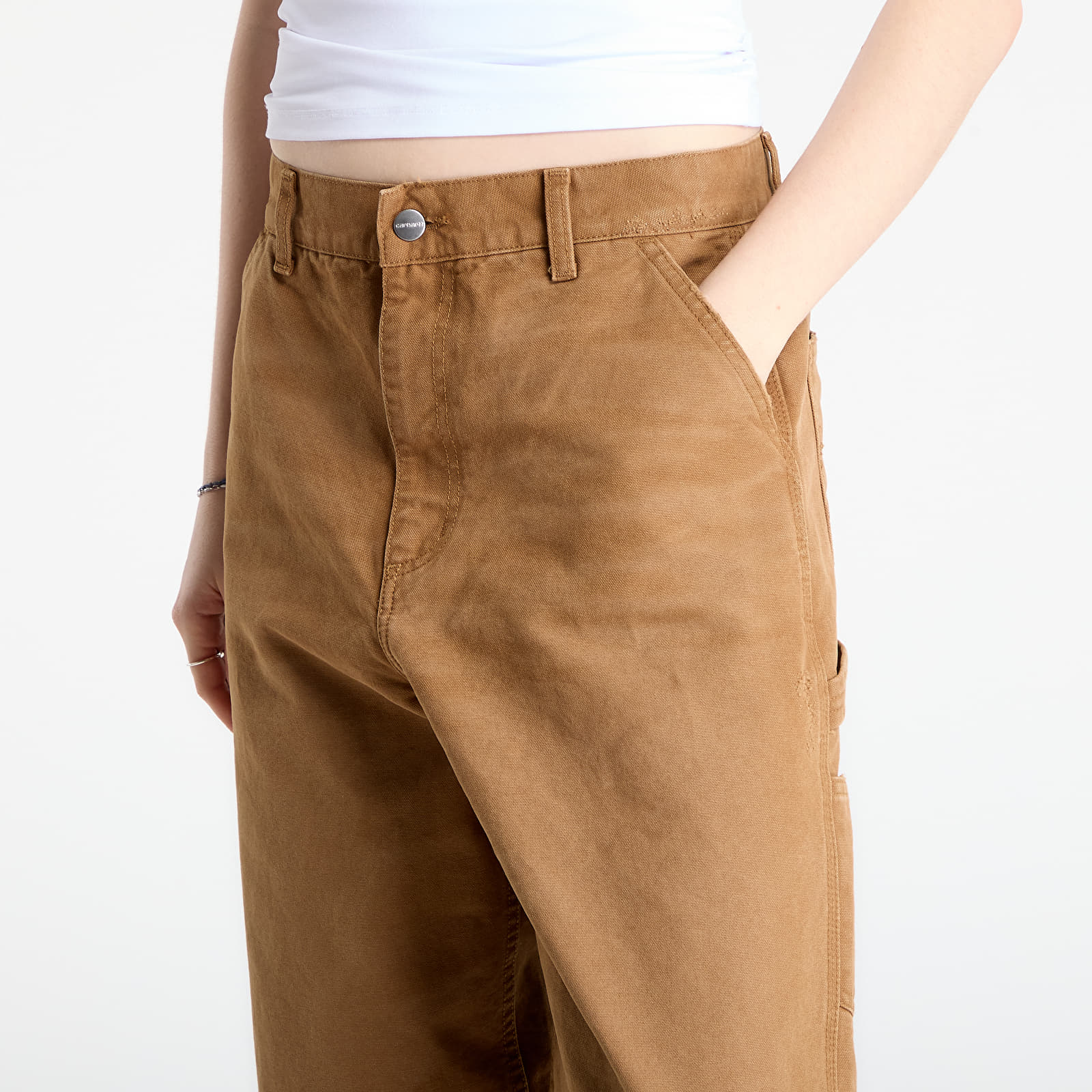 Панталони Carhartt WIP W' Brandon Single Knee Pant Hamilton Brown