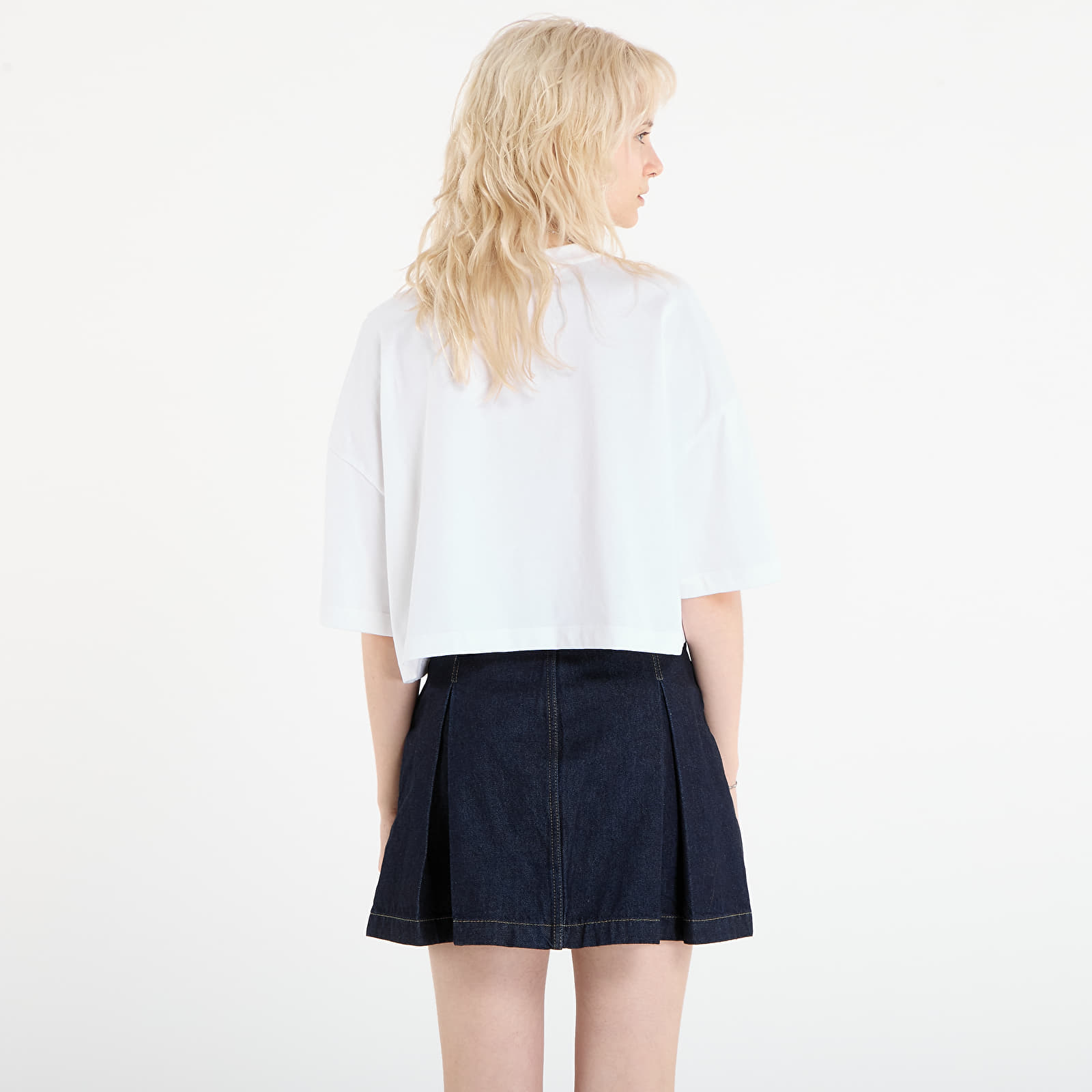 T-Shirts Calvin Klein Jeans Ss Cropped Boxy Heri Tee White