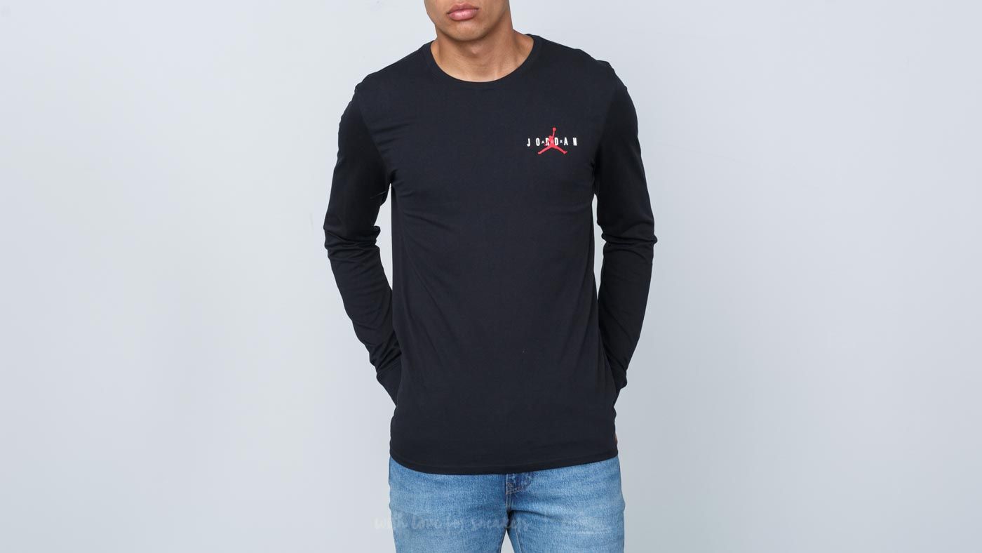 Tricouri Jordan Sportswear Air Longsleeve Tee Black