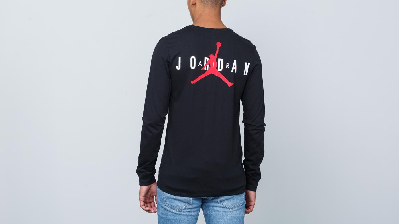 Tricouri Jordan Sportswear Air Longsleeve Tee Black
