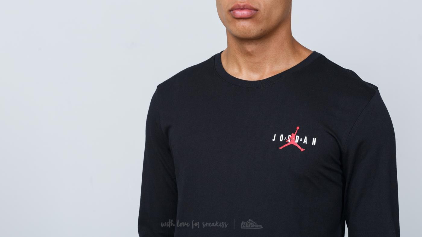 Tricouri Jordan Sportswear Air Longsleeve Tee Black