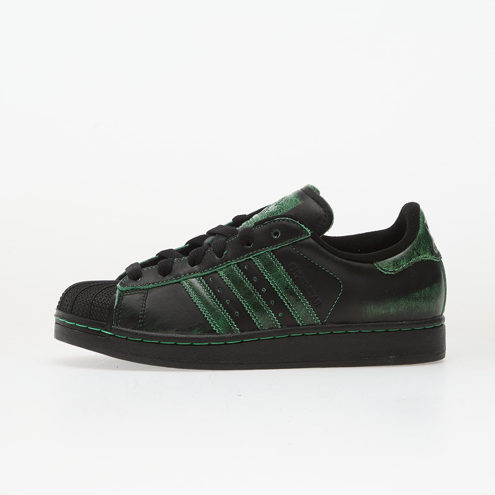 Сникърси adidas Superstar II W Core Black/ Core Black/ Semi Screaming Green EUR 35 1/2