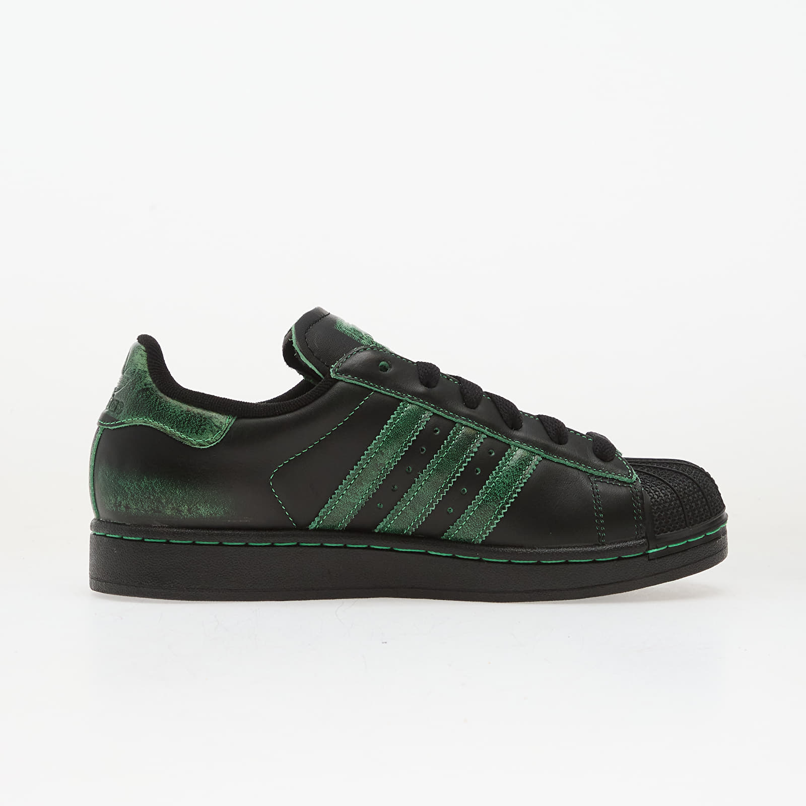 Дамски кецове и обувки adidas Superstar II W Core Black/ Core Black/ Semi Screaming Green