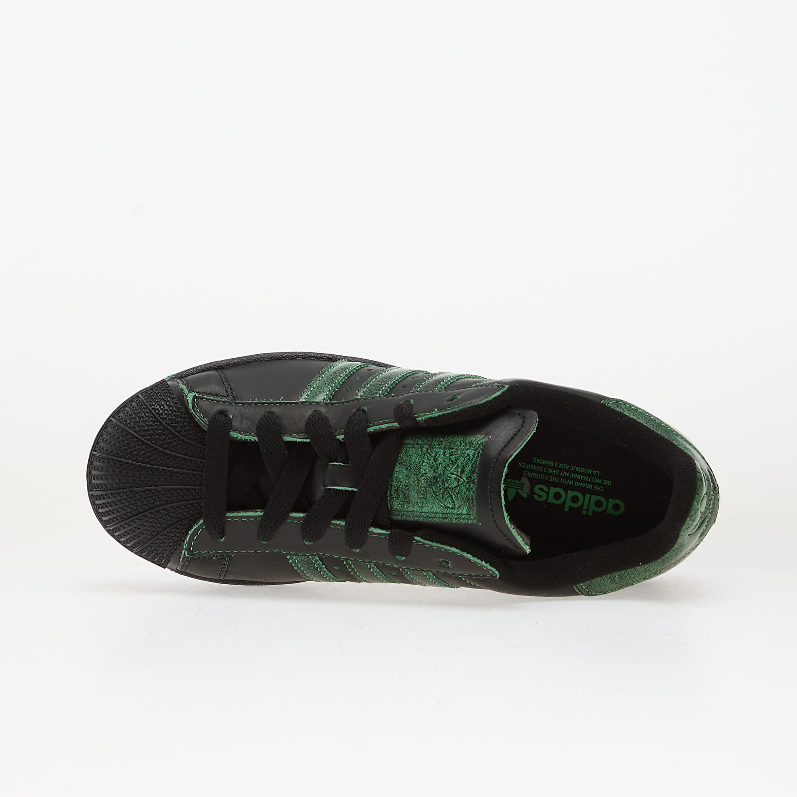 Дамски кецове и обувки adidas Superstar II W Core Black/ Core Black/ Semi Screaming Green
